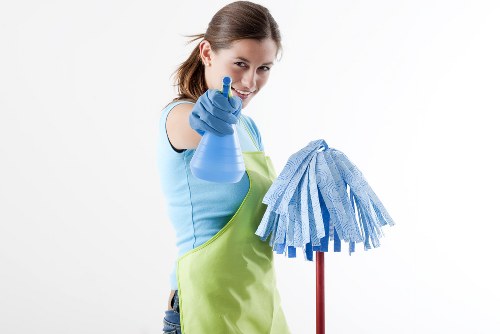Office cleaning service for a Greenwich workplace reception area