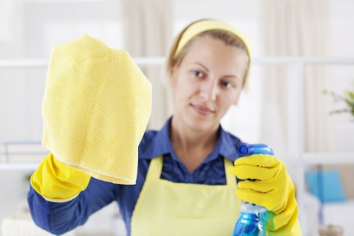 After builders cleaning service removing dust from a renovated Greenwich property