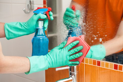 Carpet cleaner reviewing a customer complaint form