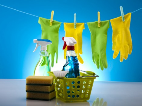 Routine bathroom cleaning in a Greenwich property