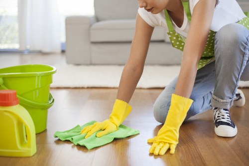 Local Greenwich cleaners preparing a property for final inspection